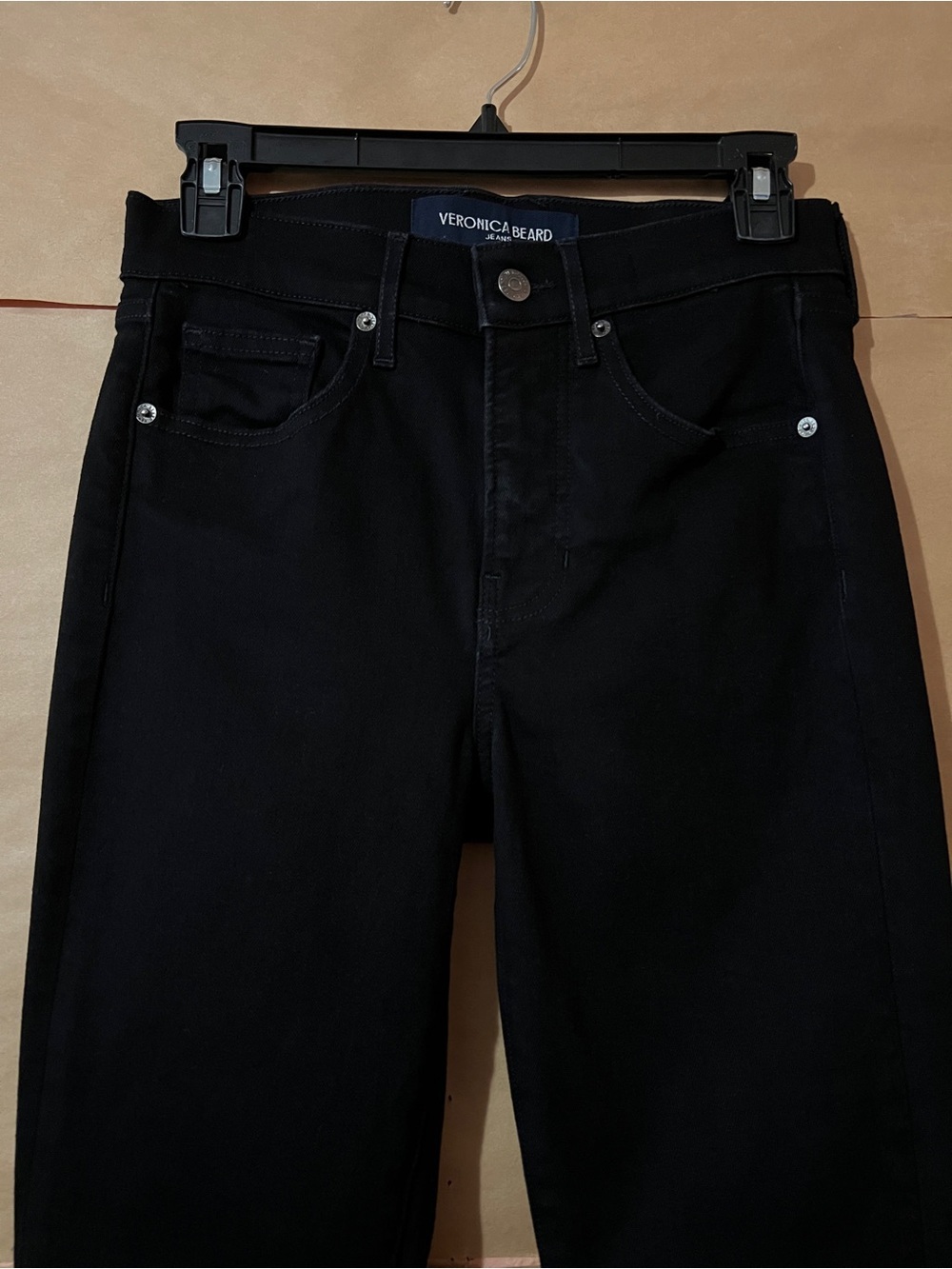 Veronica Beard Black Wide Leg Flare Jeans - Picture 5 of 13